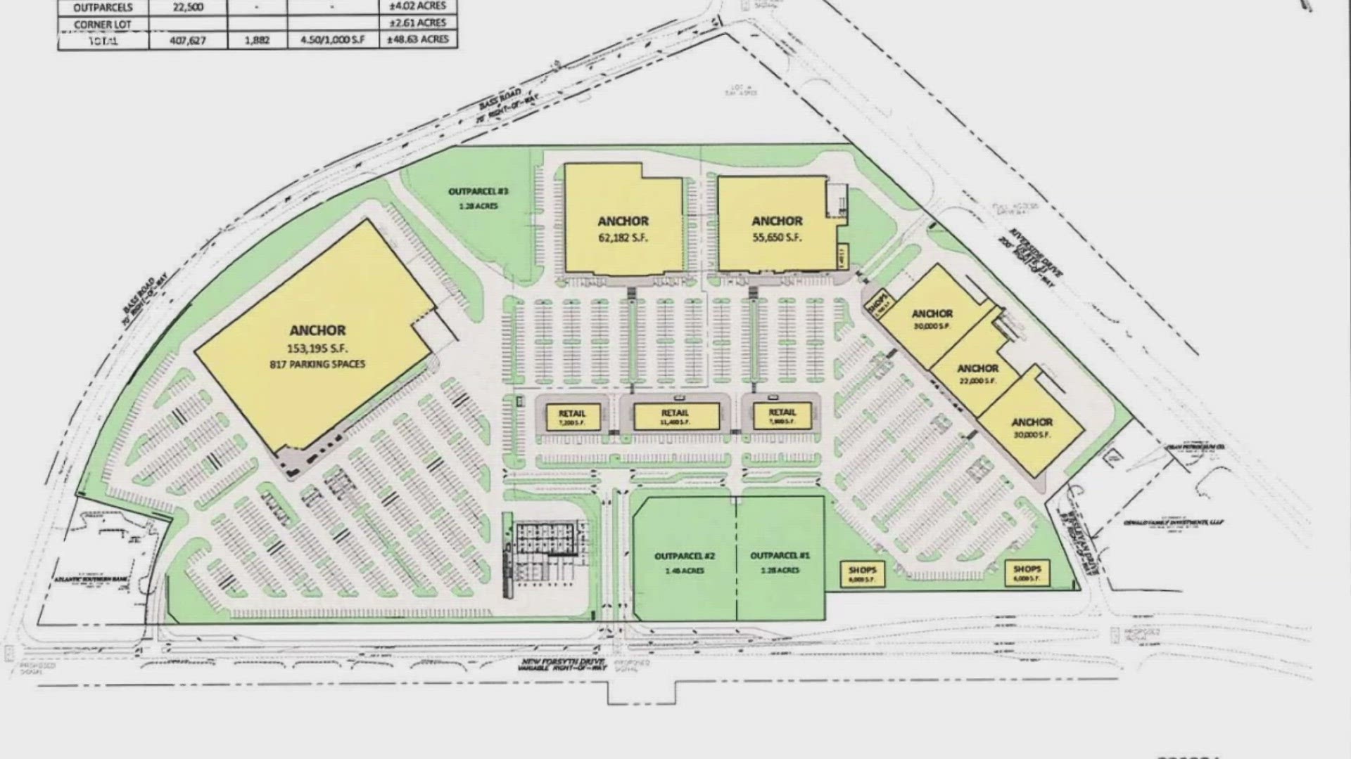 The shopping center would feature a more than 150,000 square foot wholesale club, restaurants, office buildings and other shops.