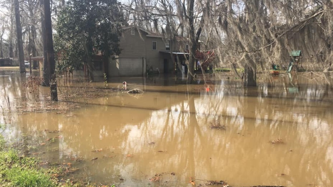 Oconee River floods homes in Dublin