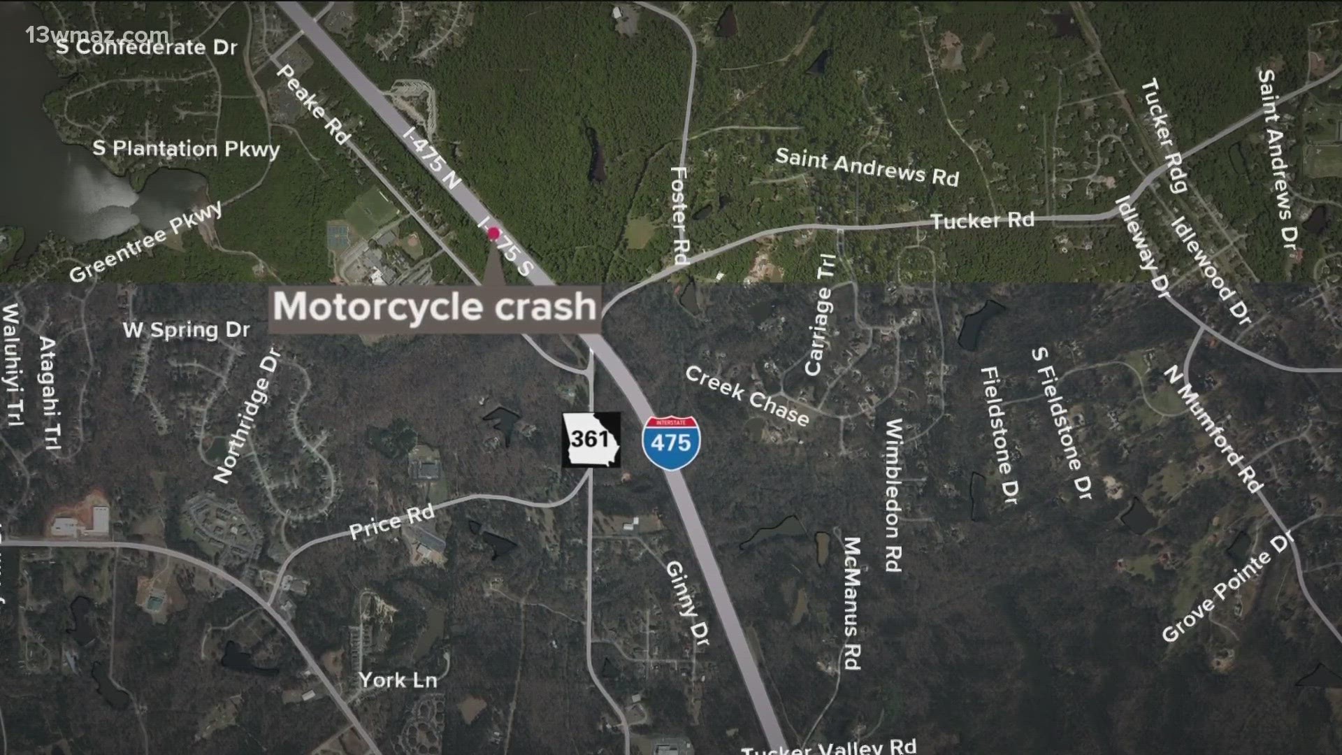 The motorcycle crashed into a guardrail.