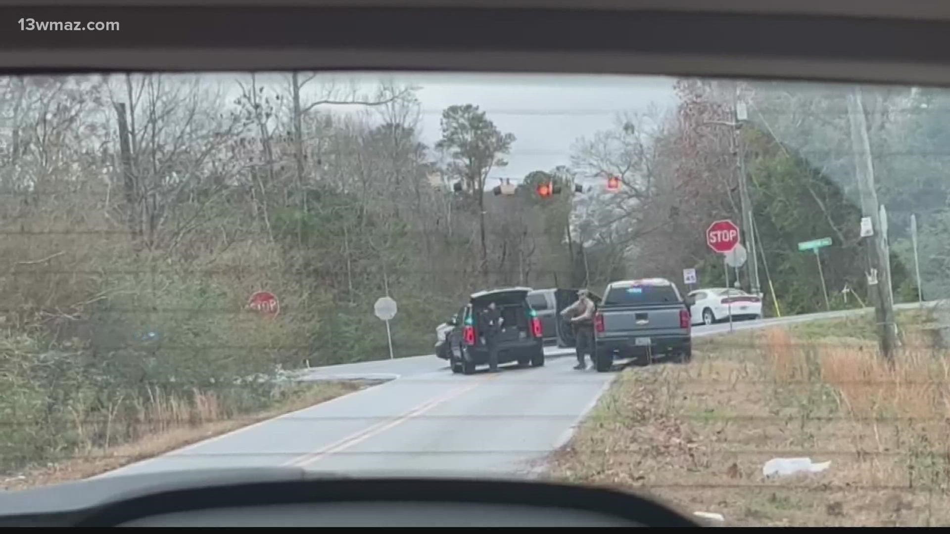 The chase reportedly started in Houston County near Perry.