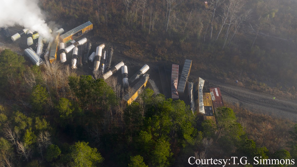 Allclear given for east city evacuated after train derailment