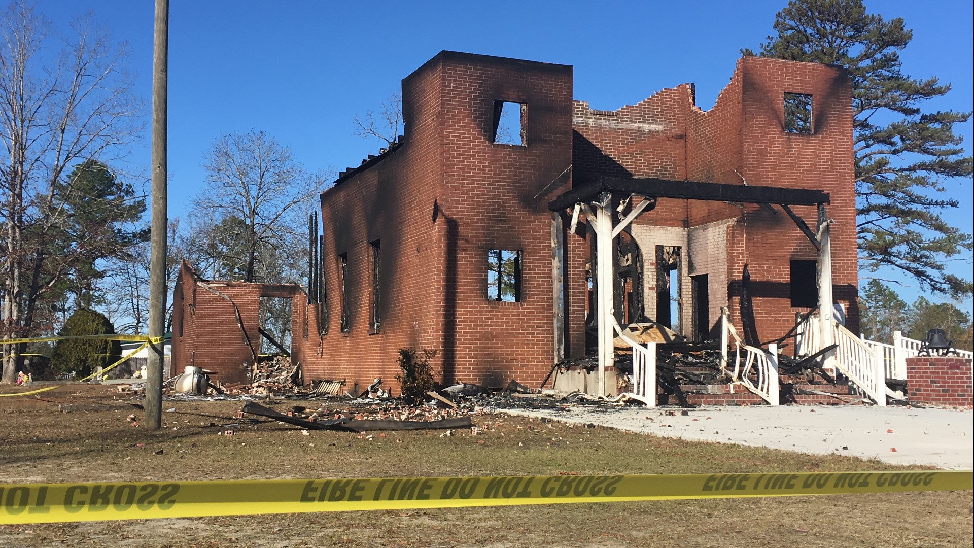 The fire happened over the weekend, but investigators were out looking at the building Tuesday.