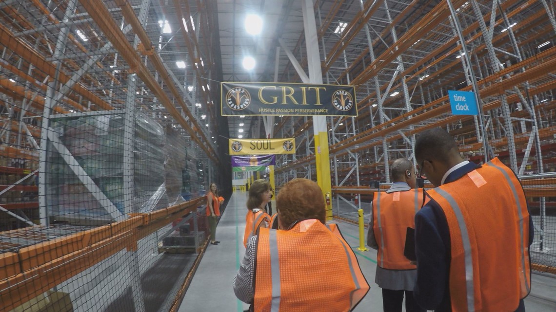 Amazon distribution center in Macon holds grand opening