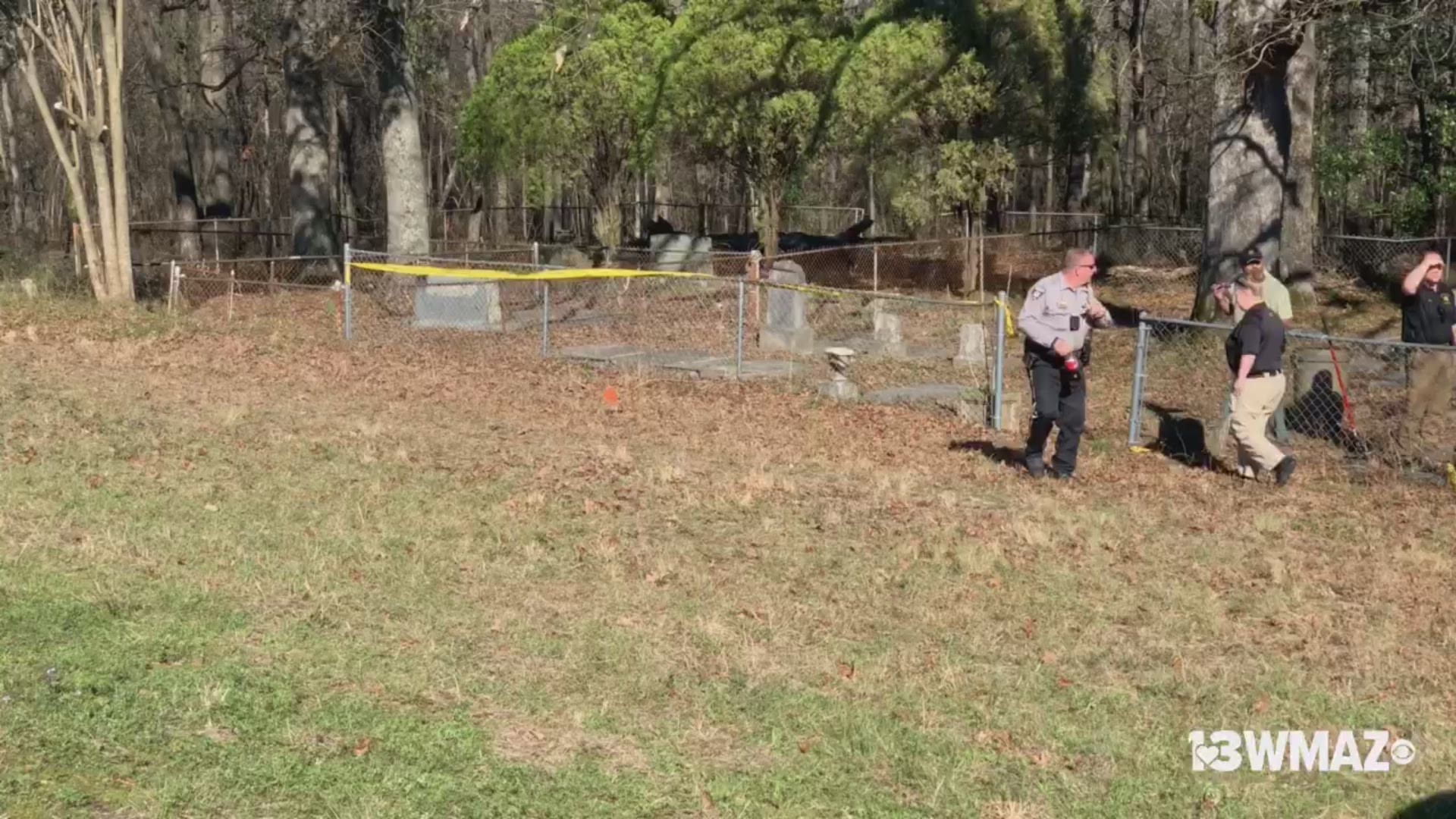 Crime scene investigators responded, checked the grave, and found the remains of a dog that was buried recently.