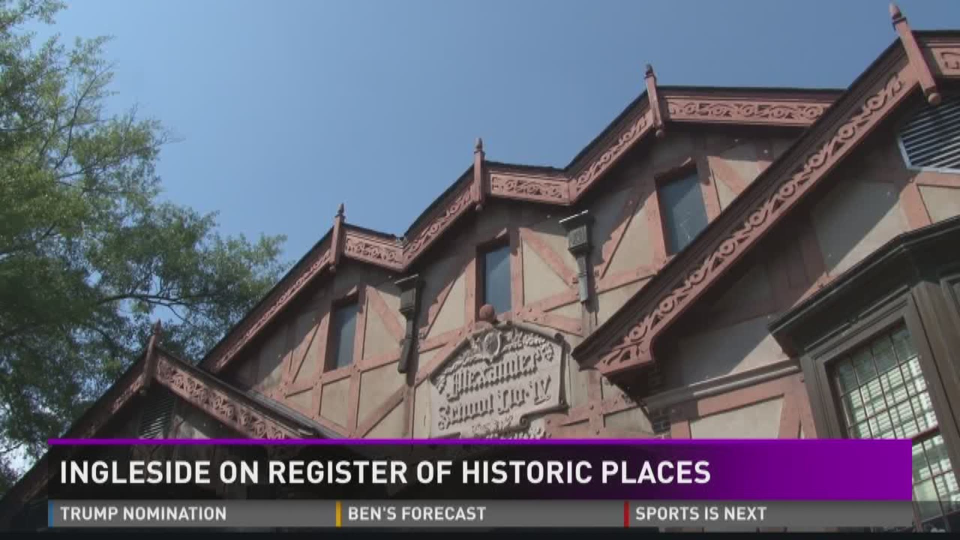 Ingleside on Register of Historic Places
