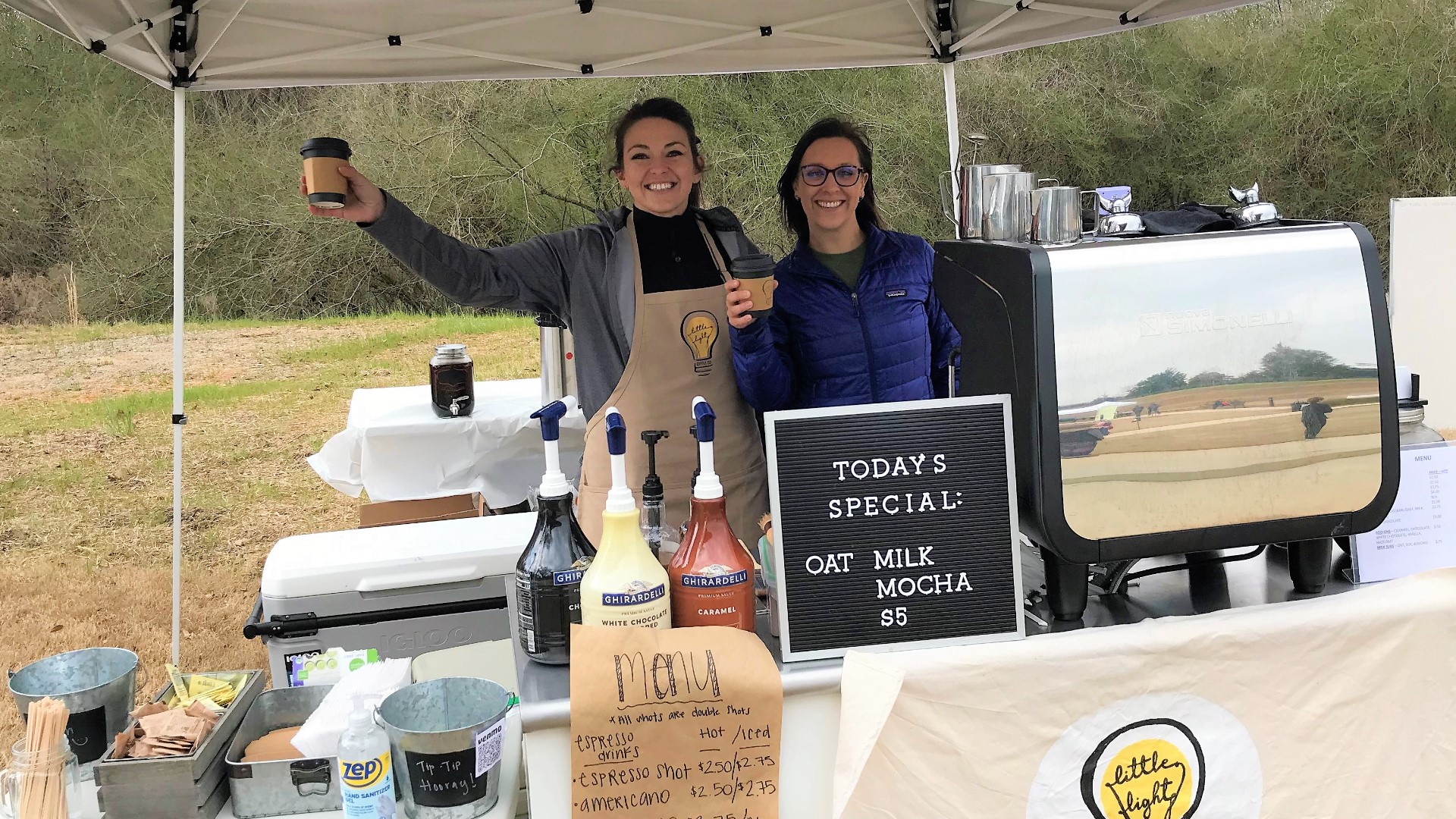 Little Light Coffee Co. brings the coffee shop experience to events, weddings, and pop-ups and more.