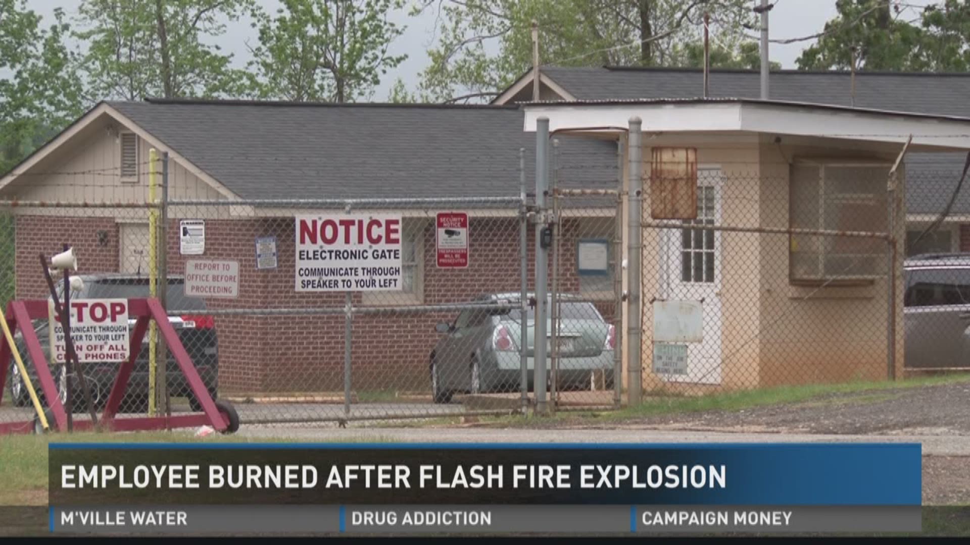 Employee burned after flash fire explosion
