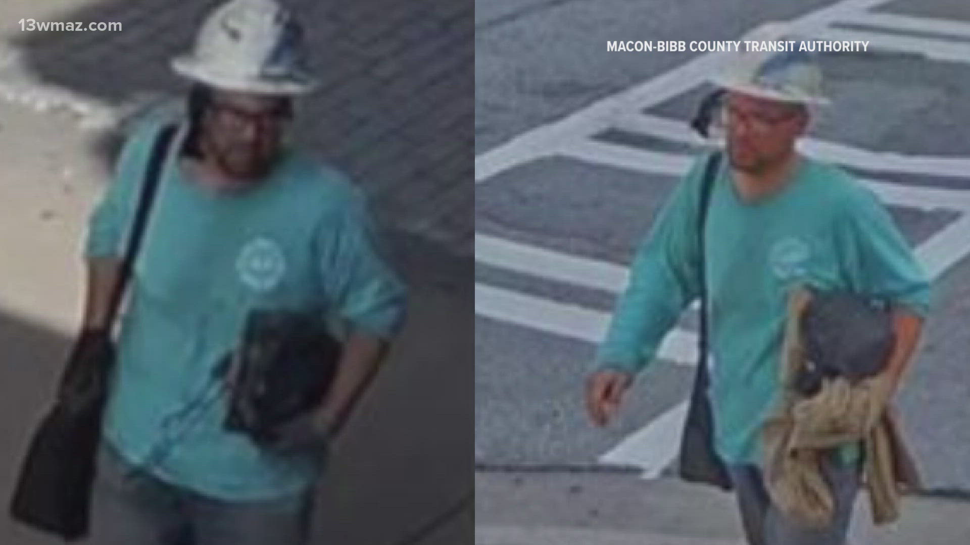 The sheriff's office says the newly-released images were taken on the same day Albert Knight was killed while sleeping in a downtown Macon alley.