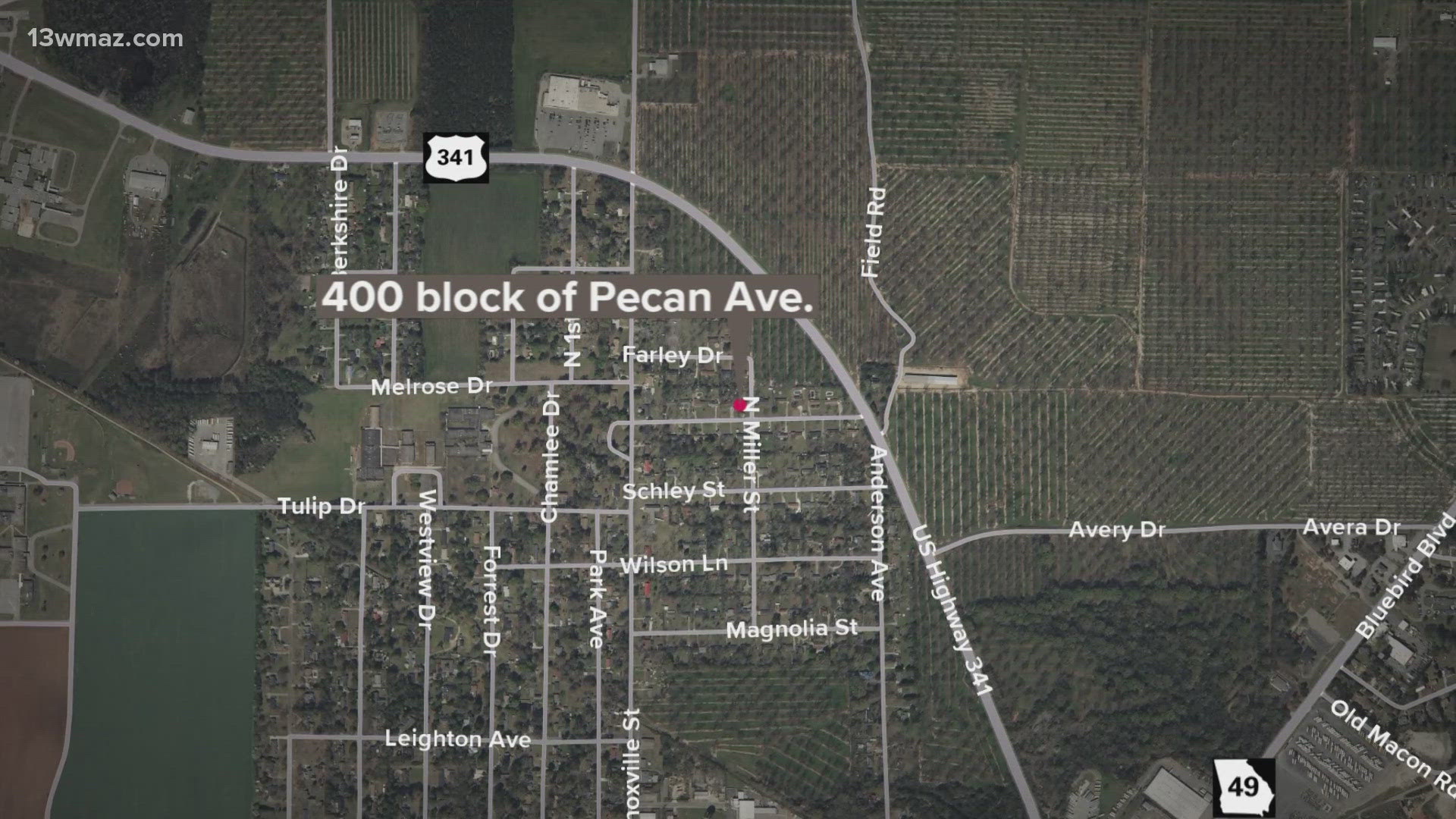 The release said Fort Valley Police responded to a possible intruder shot, then found a woman crying near a gun on her front lawn.