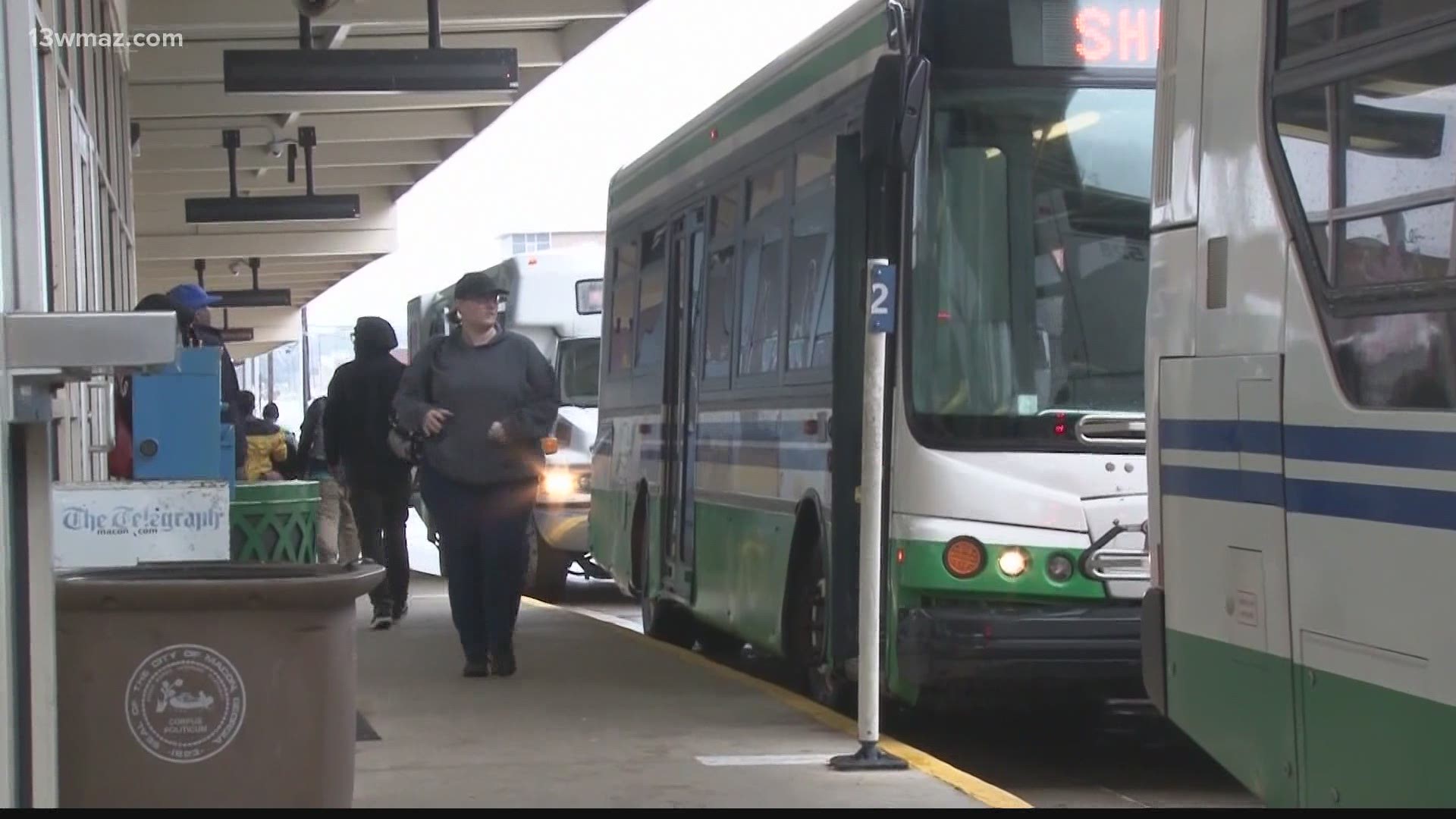 Macon offers free bus rides to warming center