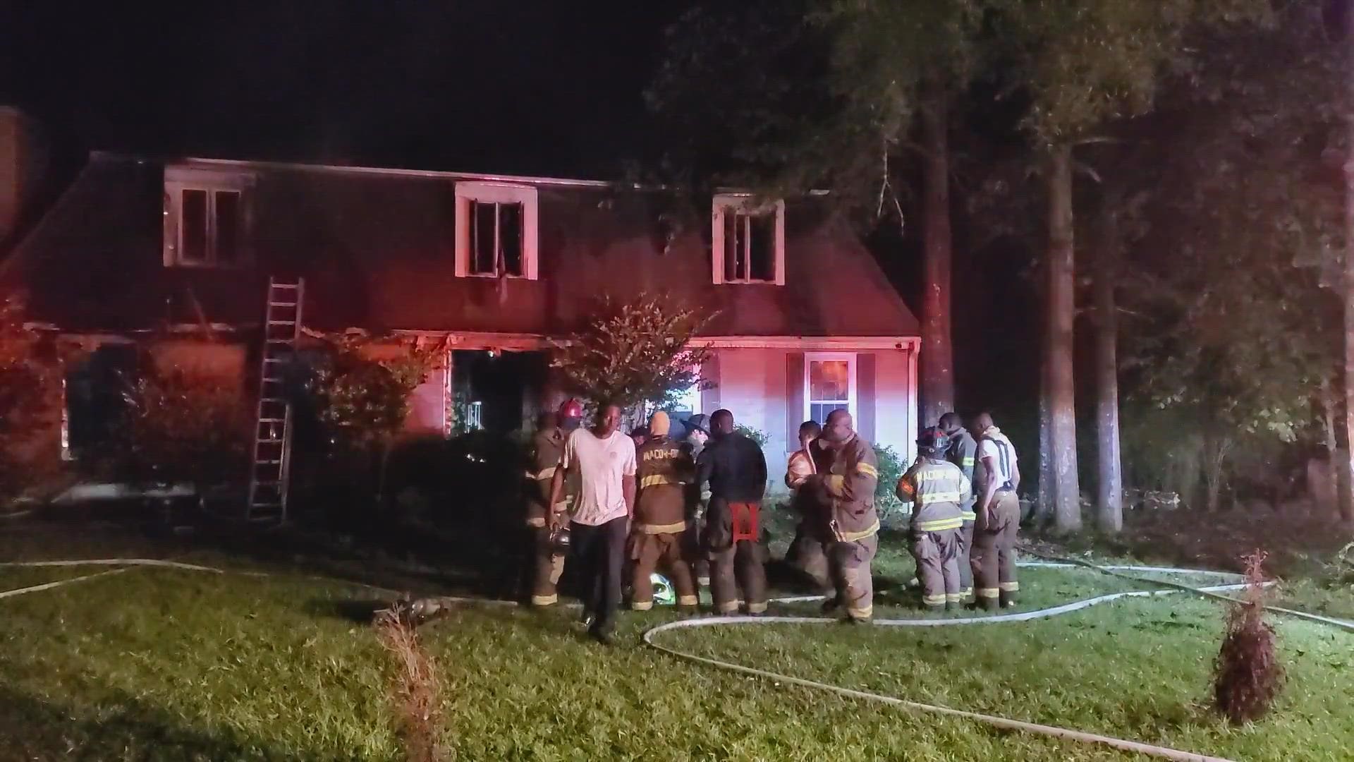 The home was empty when the fire began and no one was injured.