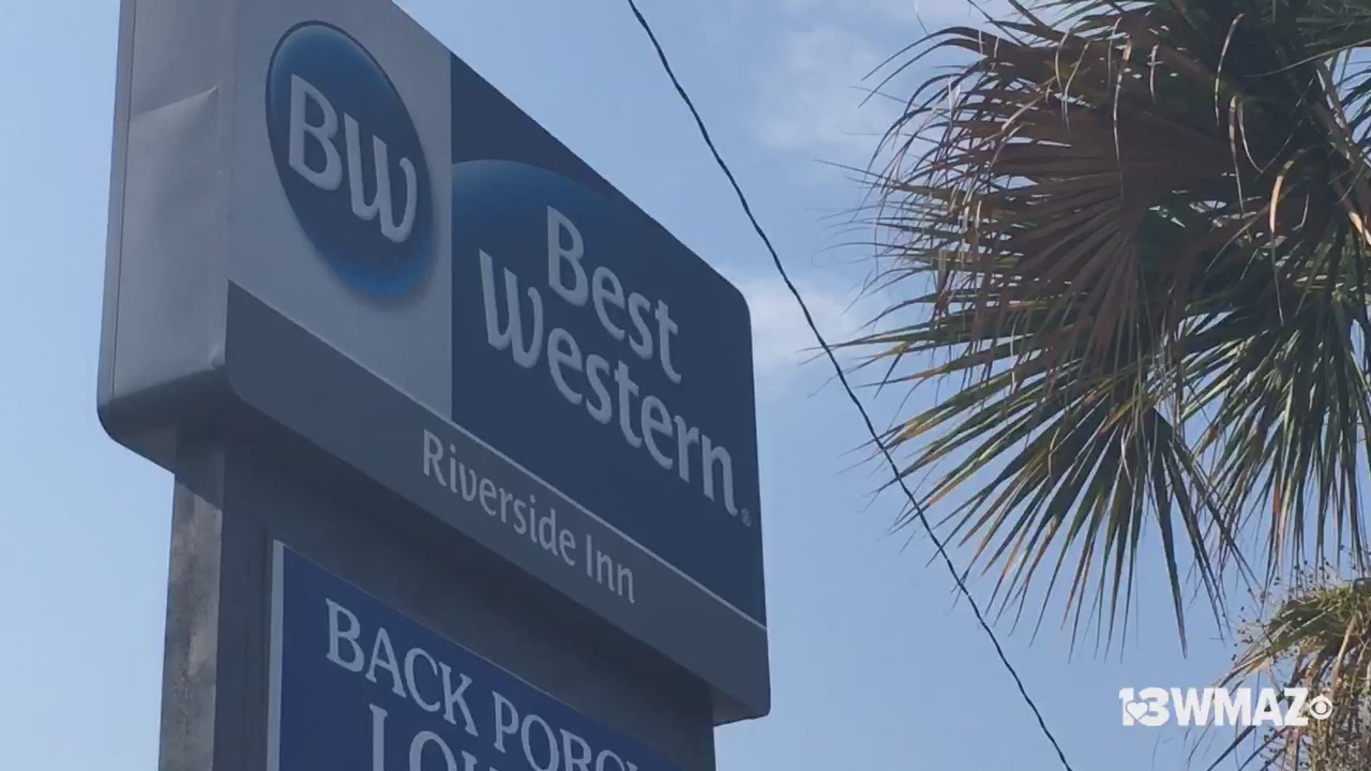 The Bibb County Sheriff's Office says it happened early Monday morning at the hotel location on Riverside Drive. They're still looking for the suspect.