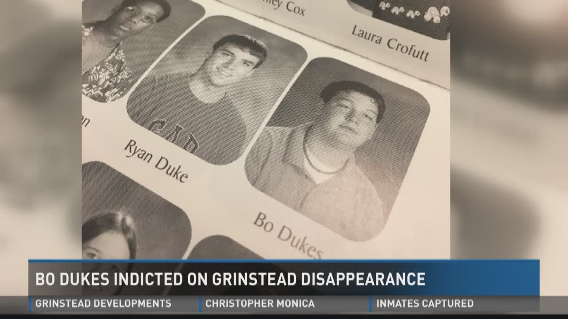 Bo Dukes indicted on Grinstead disappearance