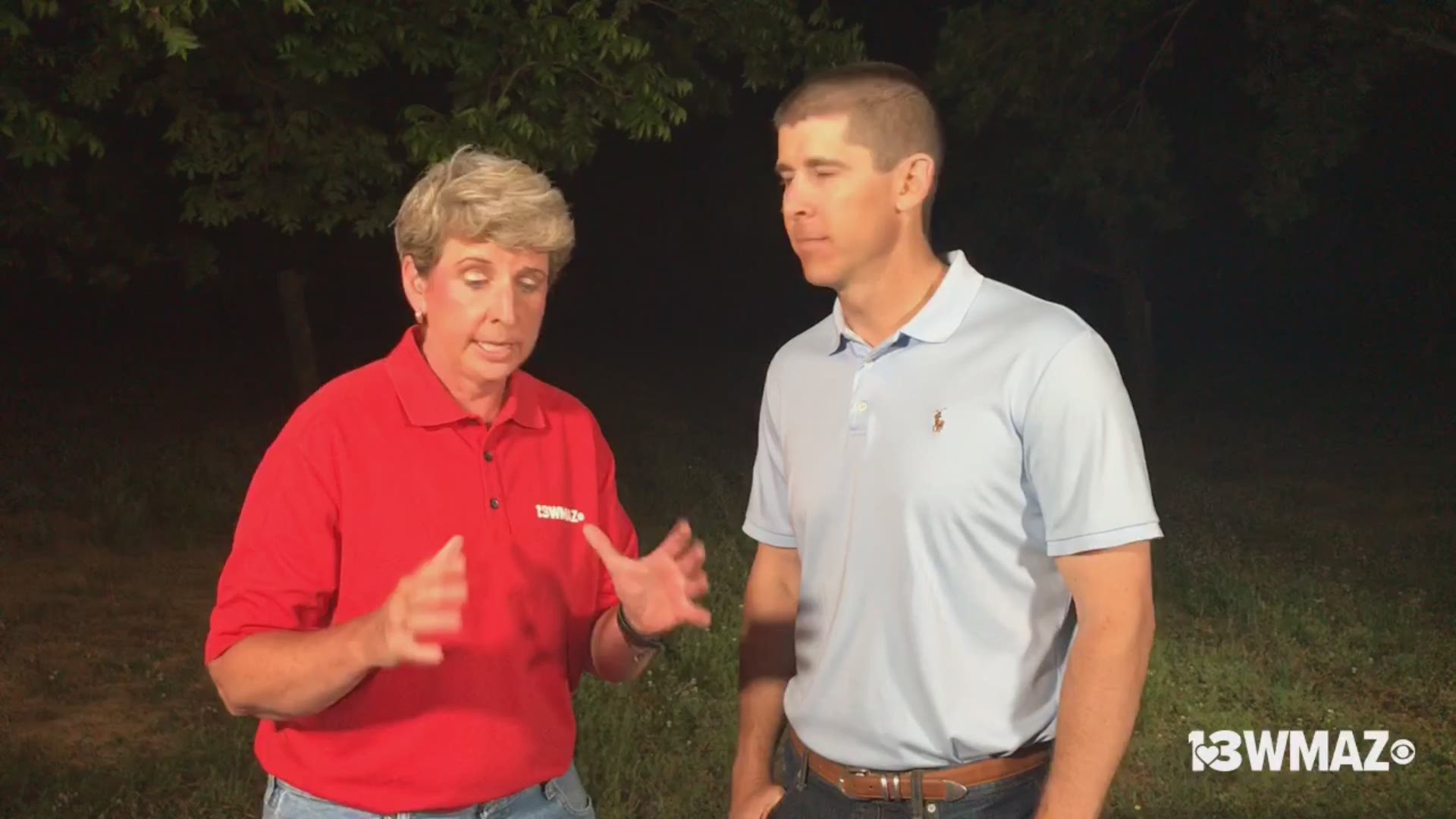 Judd Baker talks about farm relief after his pecan farm in Cordele was hit by Hurricane Michael.