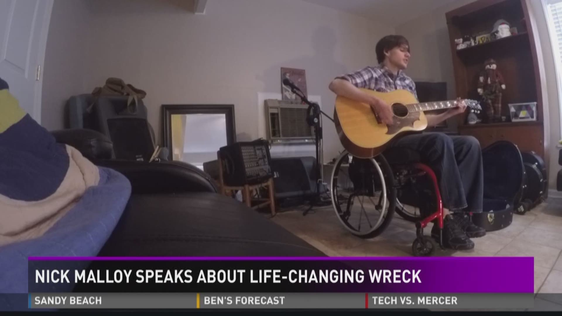 Nick Malloy speaks about life-changing wreck