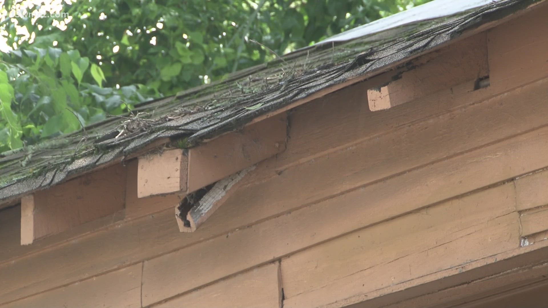 Code Officer Craig Lewis says there was exterior damage, rotting cabinets and holes in the roof at 346 Grant Avenue. A judge sent him to jail for a week.