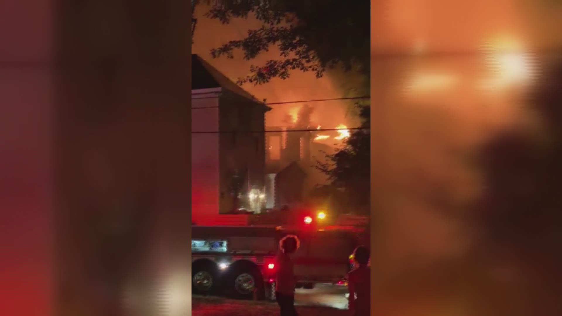 Huge fire in downtown Macon