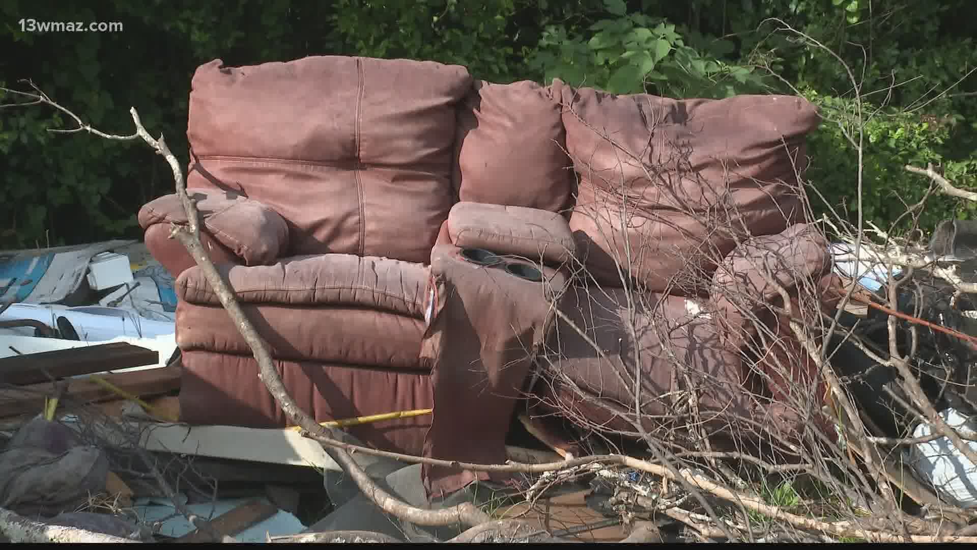 Some people from the Unionville neighborhood say they're fed up with people turning their community into the city dump, a location with a history of illegal dumping.