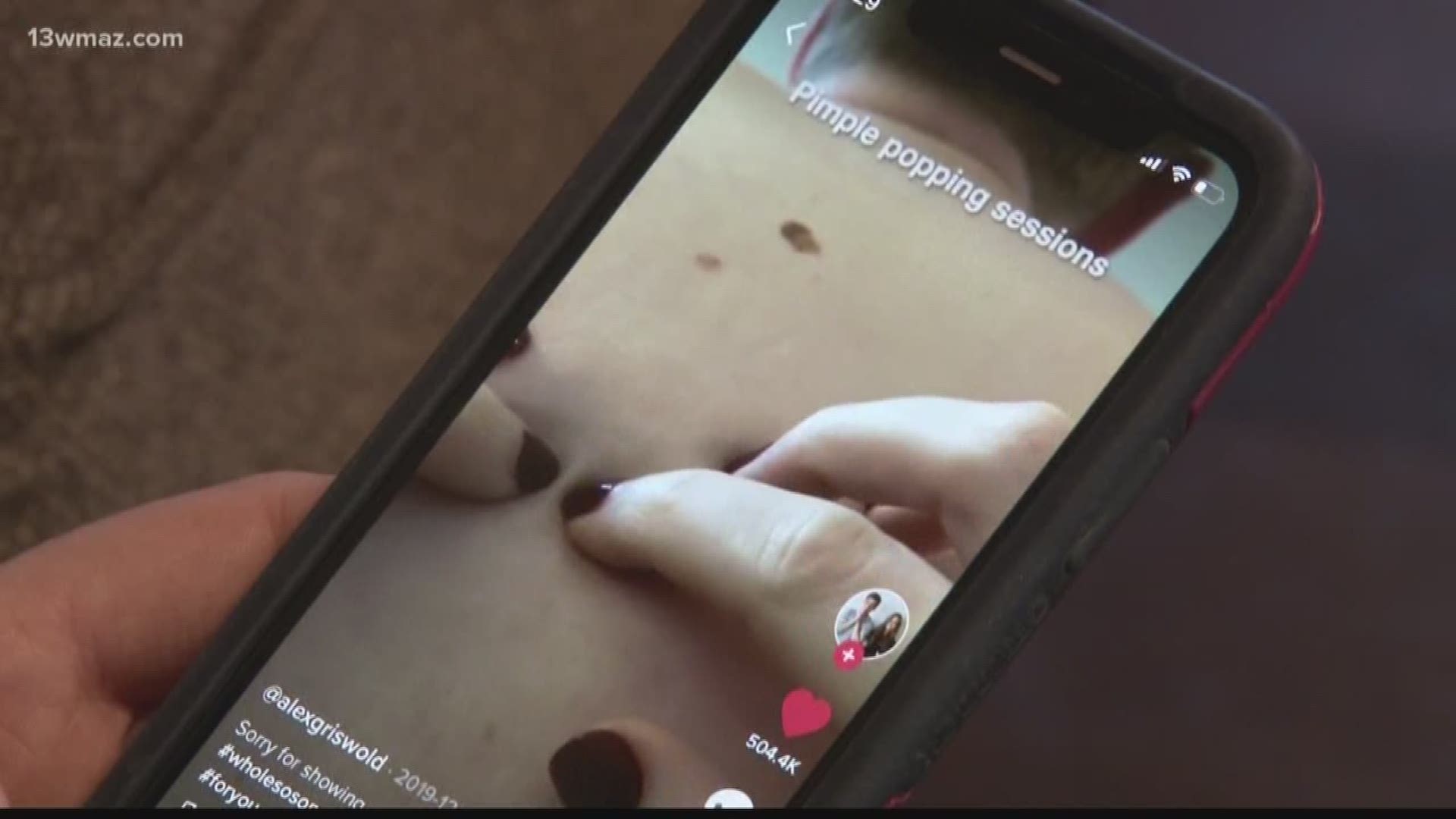 A Macon woman saved a stranger's life after seeing a video on a social media app. Lizzie Wells talks about how the video showed signs of cancer.