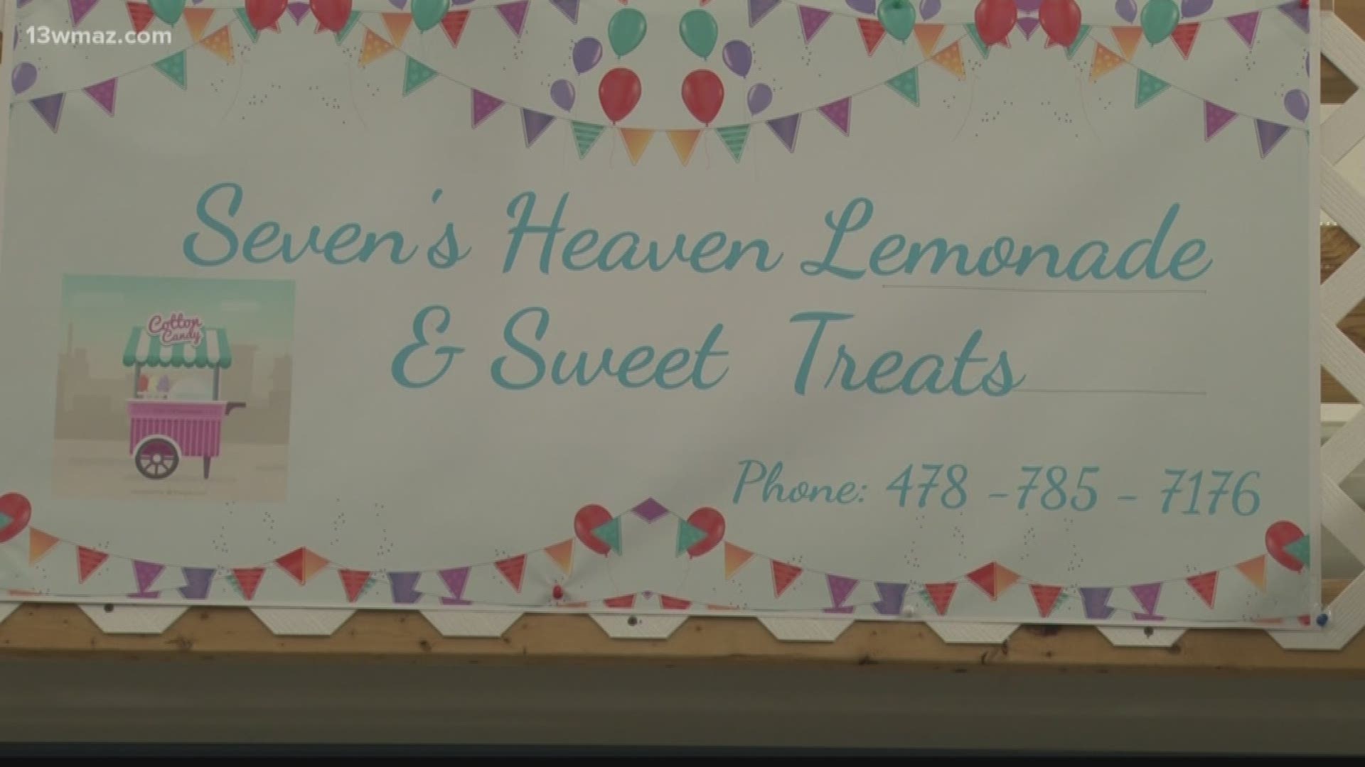 Bridget Robinson and her 12-year-old son Seven opened a lemonade stand two years ago, and now it's grown into their own candy shop. They have a little space in the Macon Flea Market off of Eisenhower Parkway, and they'll soon open in September.