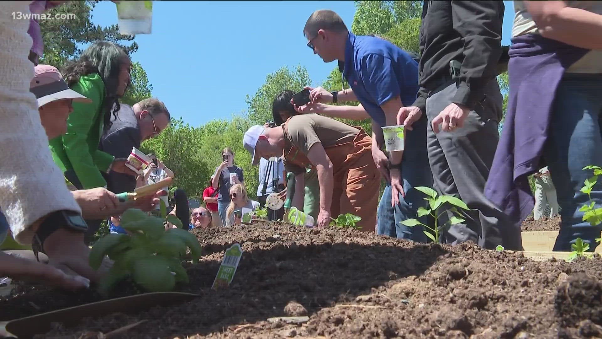 They want to provide at least 100 homeless people with these nutritious foods, and they hope to teach composting tips, too.