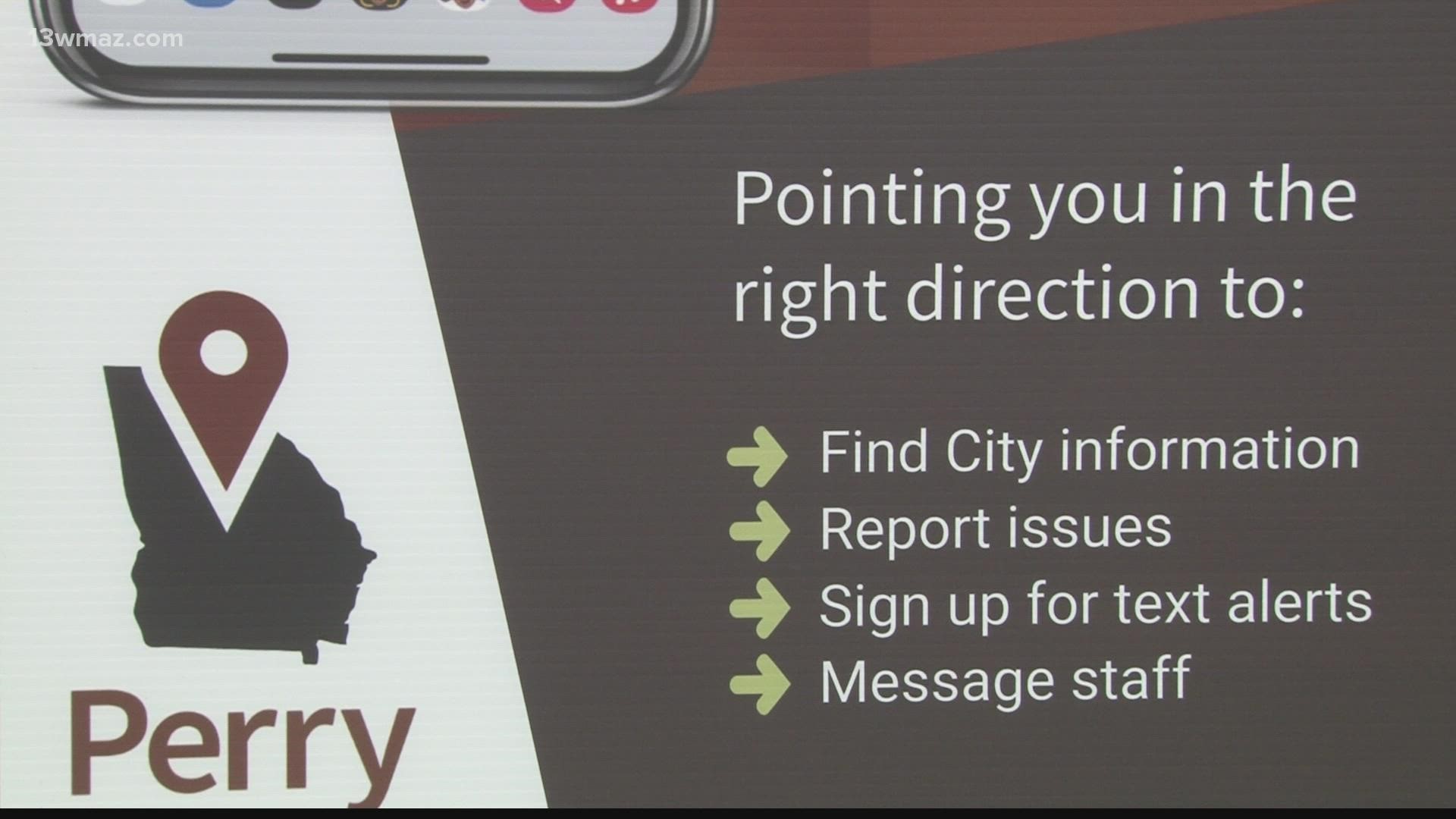The platform 'Perry Points' launched a week ago allowing people to text staff, report issues, and ask questions
