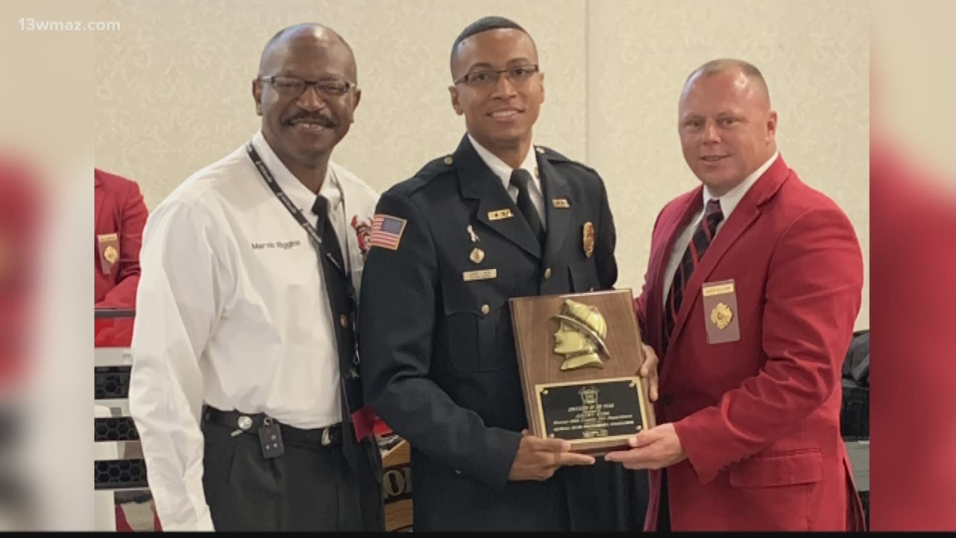 This weekend, Macon Bibb county fire educator, Jeremy Webb, received a very special award. He is now the 2019 fire educator of the year!