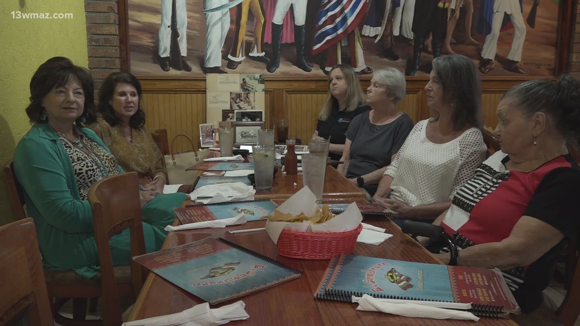 This ladies' lunch group is former WMAZ employees who get together twice a month to stay connected.