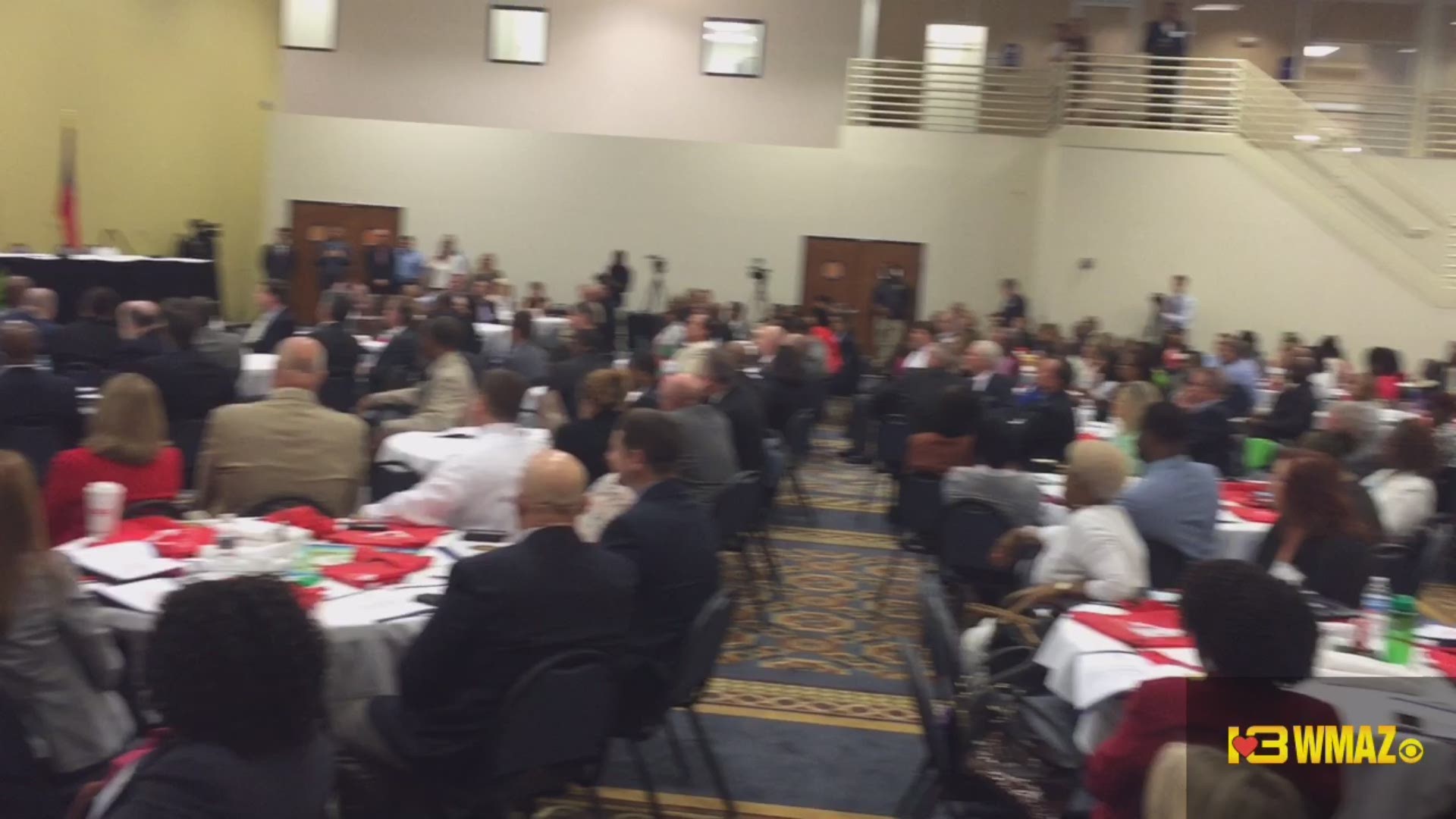 Ga. Gov. Nathan Deal speaking in Macon on Tuesday.