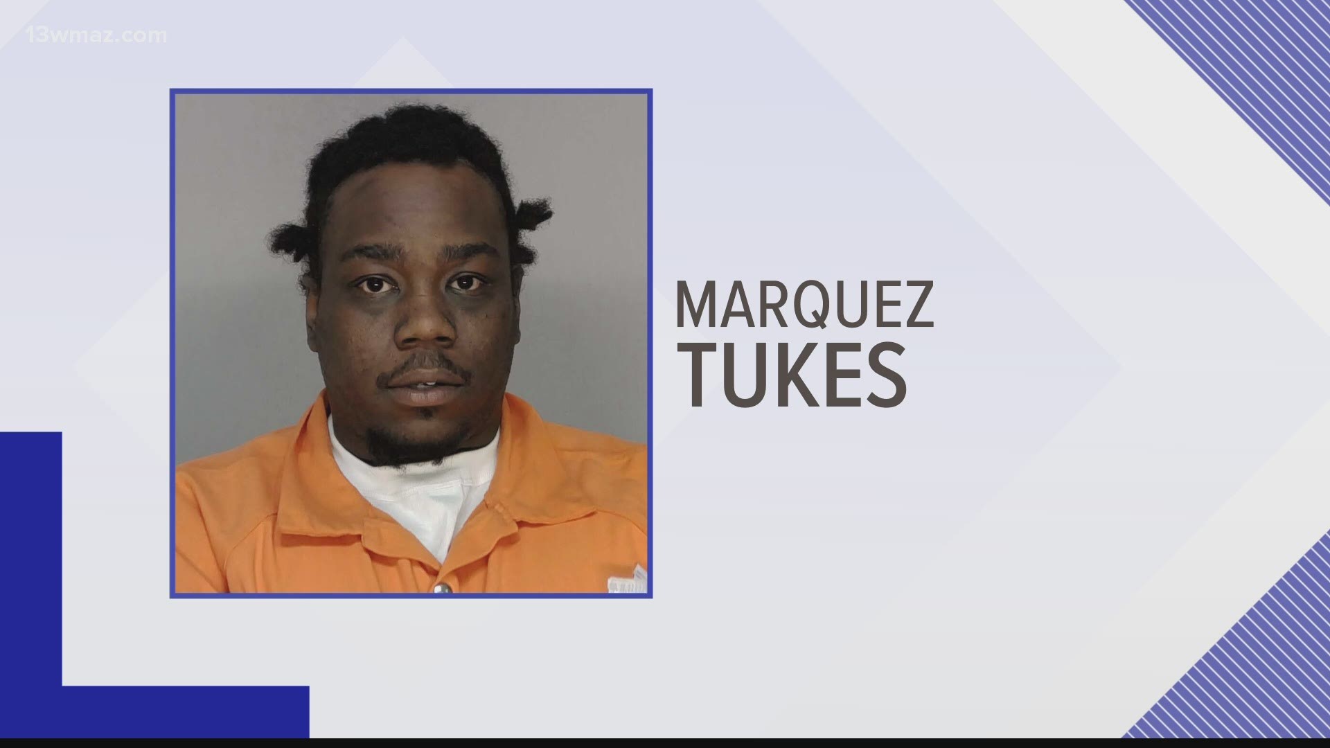 31-year-old Marquez Dontae Tukes is charged with 3 counts Sexual Assault, 2 counts Aggravated Assault, 2 counts of False Imprisonment, Armed Robbery and kidnapping
