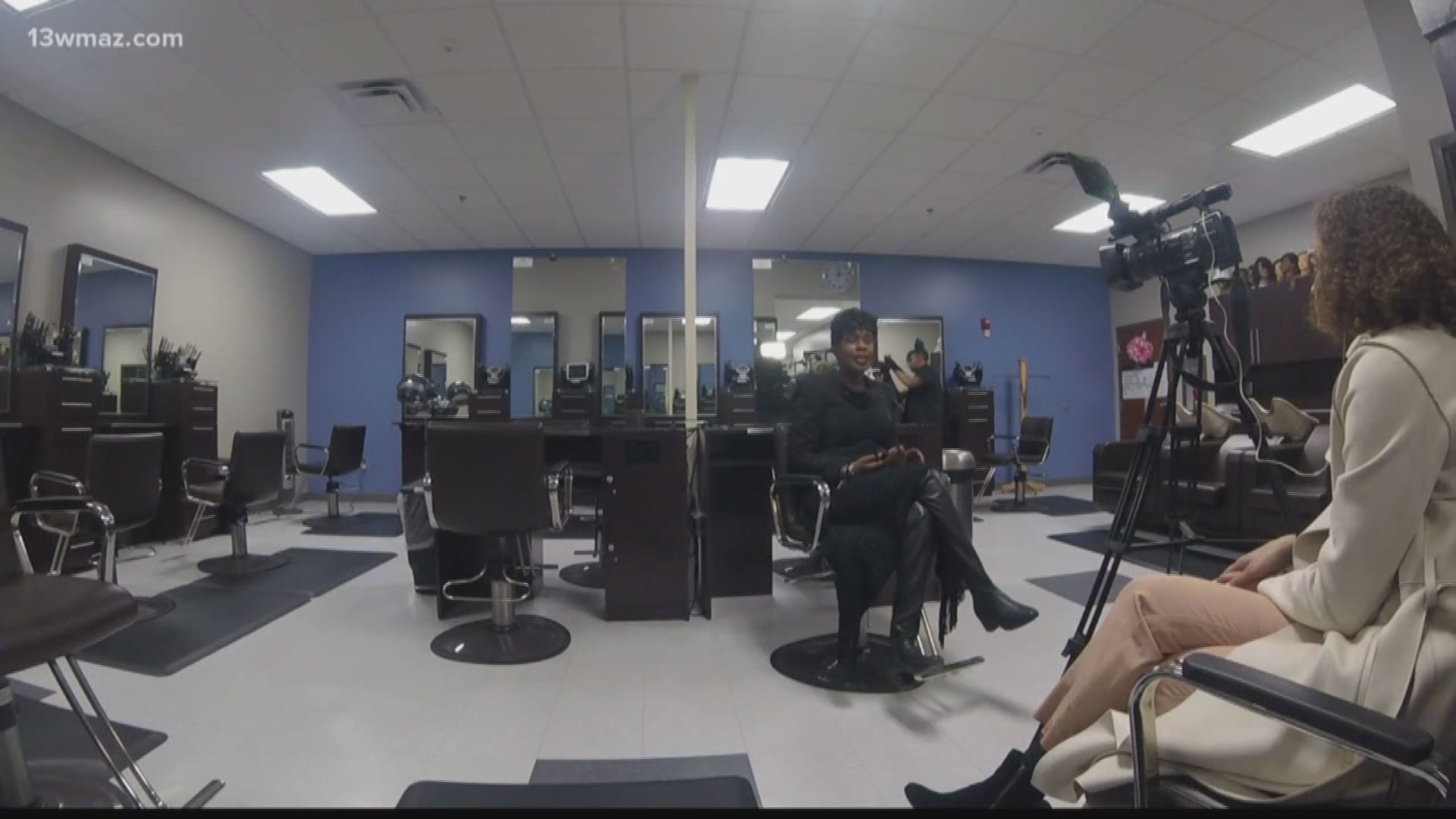 High school students at Bibb County's Hutchings College and Career Academy offer cosmetology services to the public in their fully-equipped, on-campus "360 Salon."