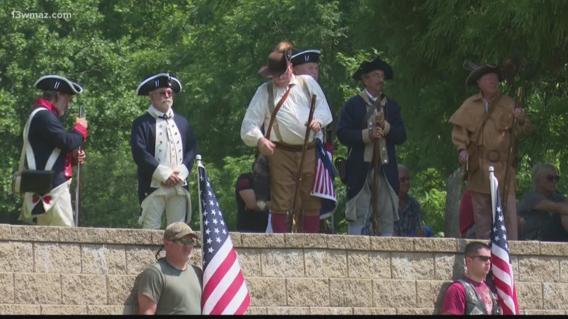 The Georgia Veterans Memorial Cemetery in Milledgeville held a program Monday for Memorial Day. Here are the sights and sounds from the event.