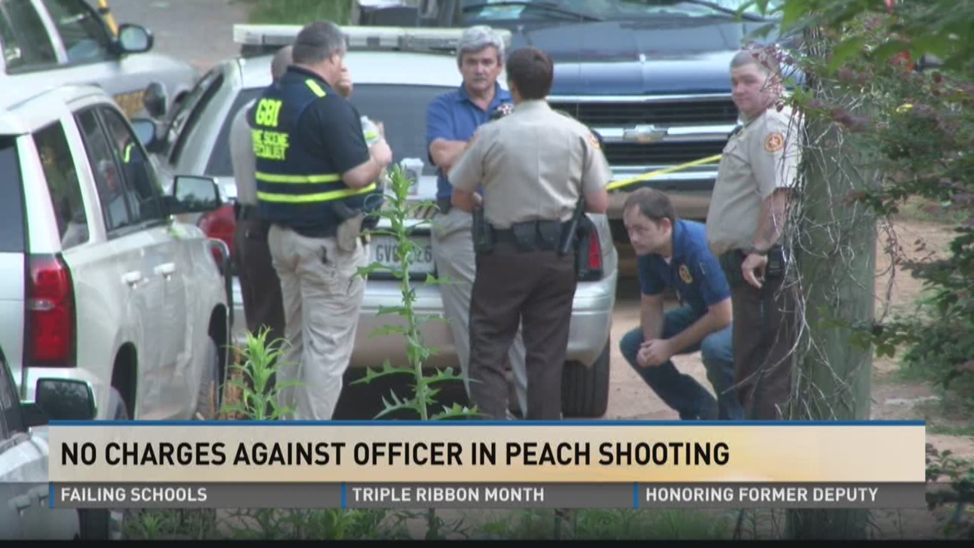 No charges against officer in Peach shooting