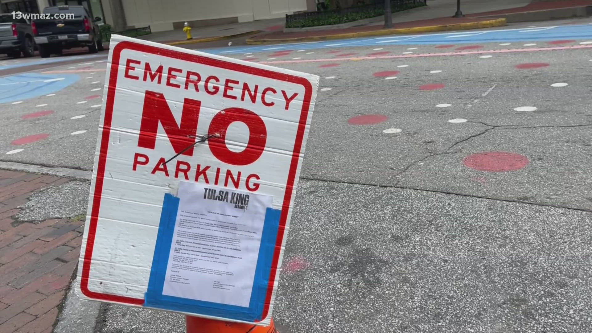 The show is slated to film from 6:00 a.m. to 9:00 p.m in downtown Macon on Friday, according to the notice. 