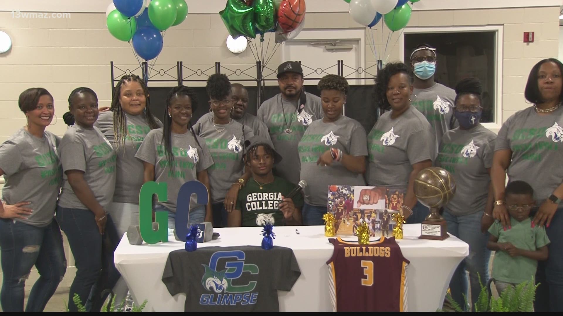 GHSA A-Public 2020 basketball champion and MVP Jamal Taylor signed his national letter of intent to play college ball at the next level and he's not headed too far