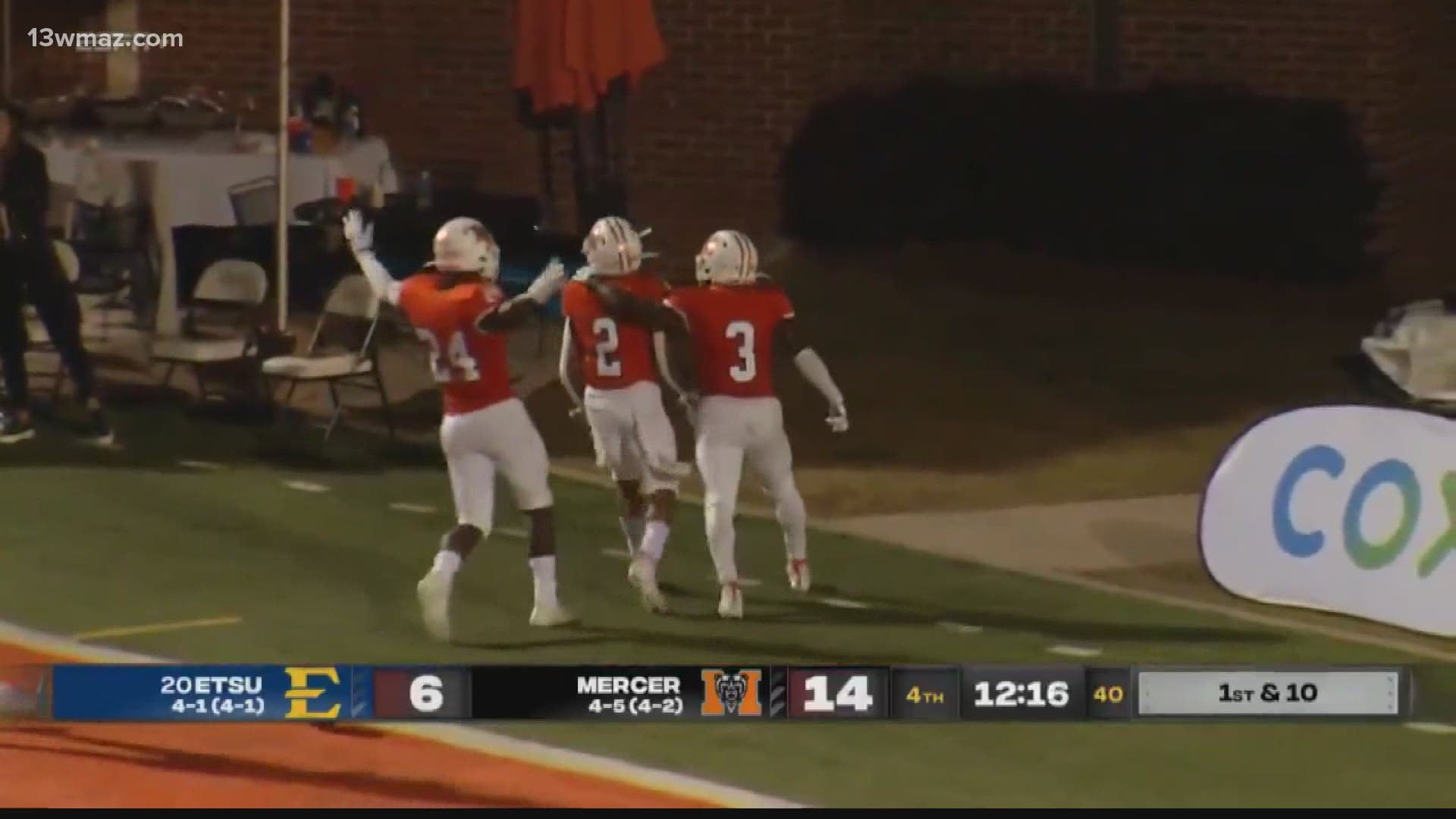 Mercer beat ETSU, 21-13. The win moves Mercer to 5-2 in Southern Conference play