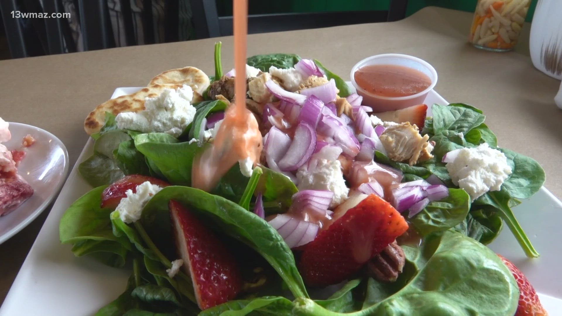 They've introduced a menu of savory salads for all to try, like their spring salad with strawberry vinaigrette.