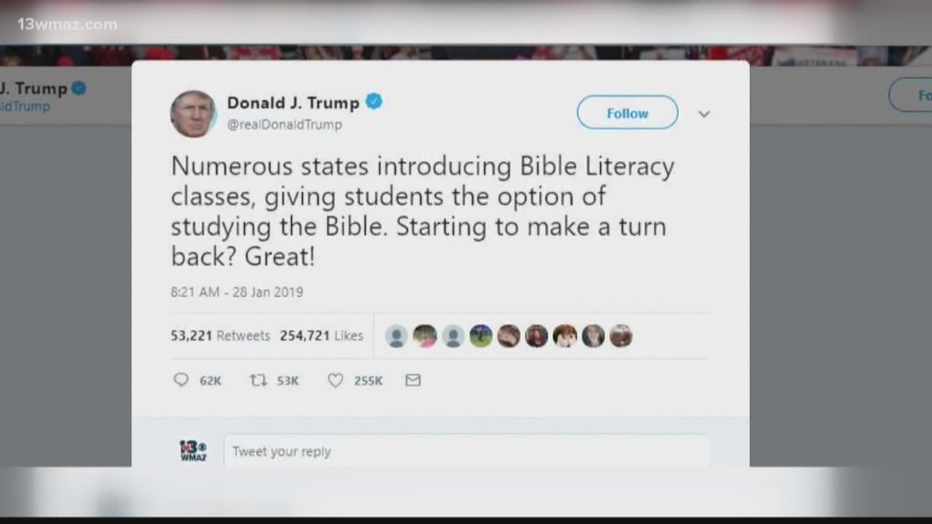 After Pres. Trump tweeted support for public schools offering bible literacy classes, we took a look into how one school district makes it work for them