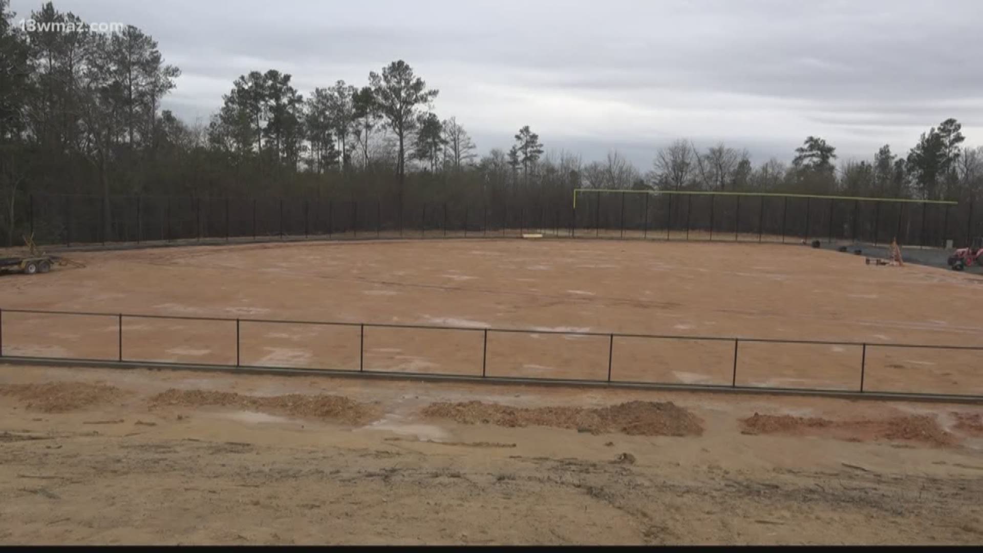 Construction is continuing on a multi-purpose youth park set to open this spring. Kids in west Macon say they can't wait until it opens.