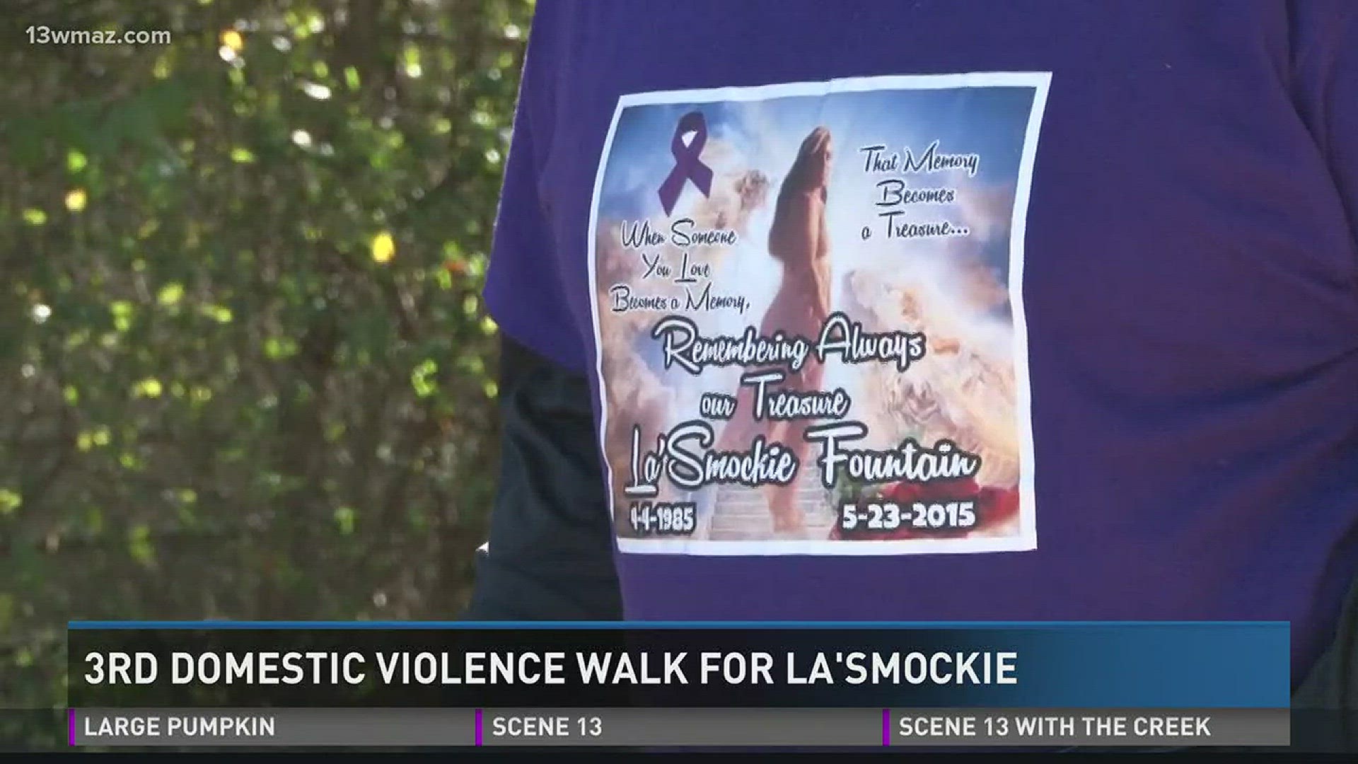 Third domestic violence walk for La'Smockie