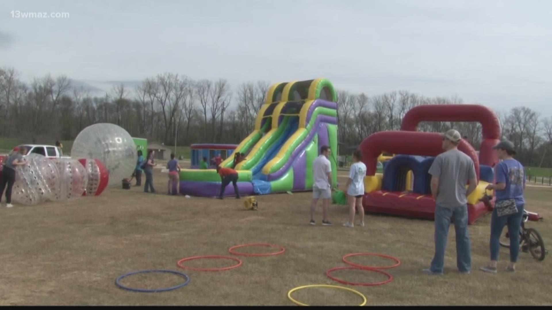 Central City Park turned into an obstacle course filled with bikes and bounce houses for the first ever Kid Fit Strong Challenge. Kids were given free helmets to take part in the bike rodeo, where beginners and expert riders took to the pavement.