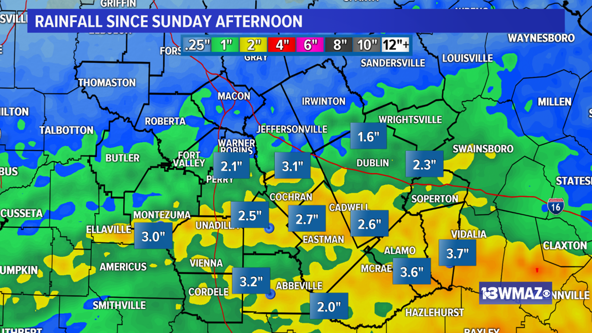 Central Georgia sees beneficial rainfall | 13wmaz.com