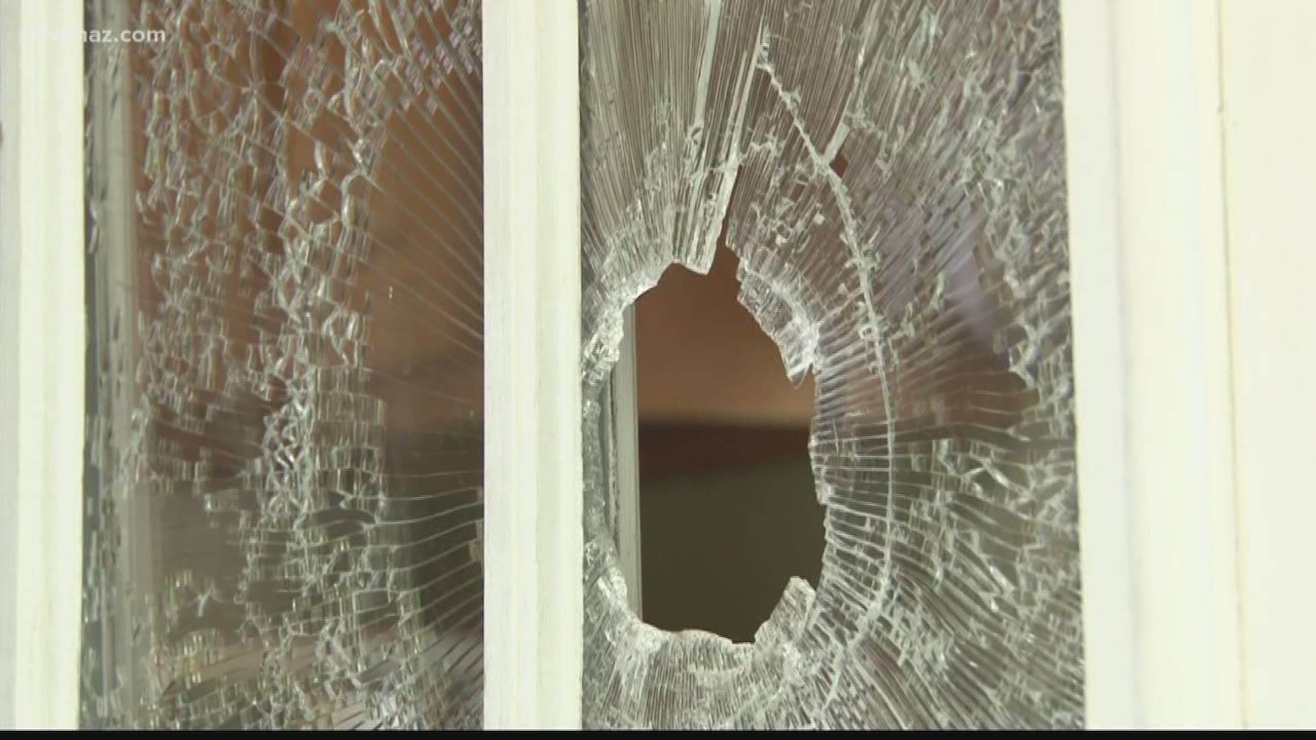 Someone came on back-to-back nights shooting up her home, the family has since split up for their protection. Police say it may be gang-related.