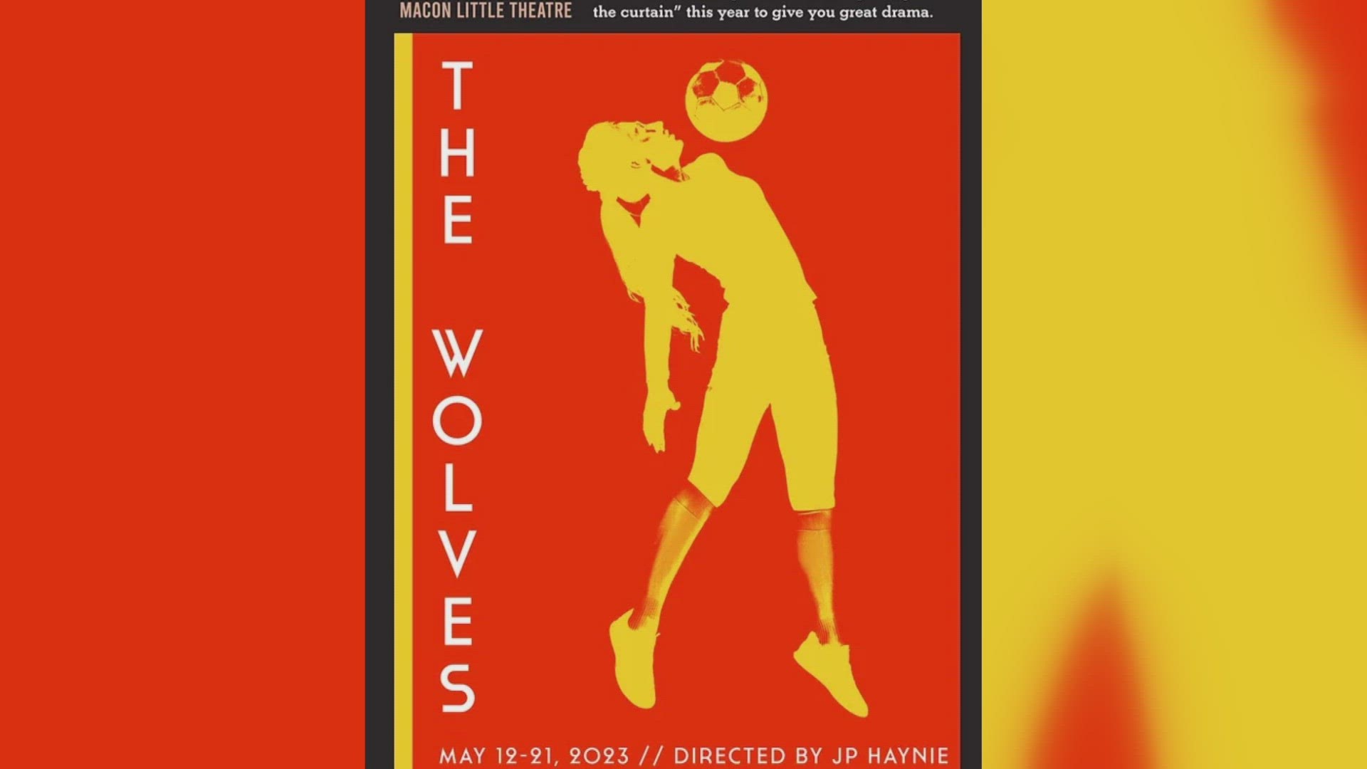 "The Wolves", written by Sarah DeLappe, is a modern slice of life story about a high school girls soccer team. During shows, you can even sit on stage.