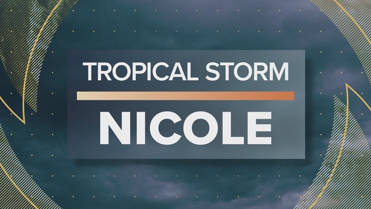 Watch Live: Forecasts show Nicole maintaining tropical storm strength through Central Georgia