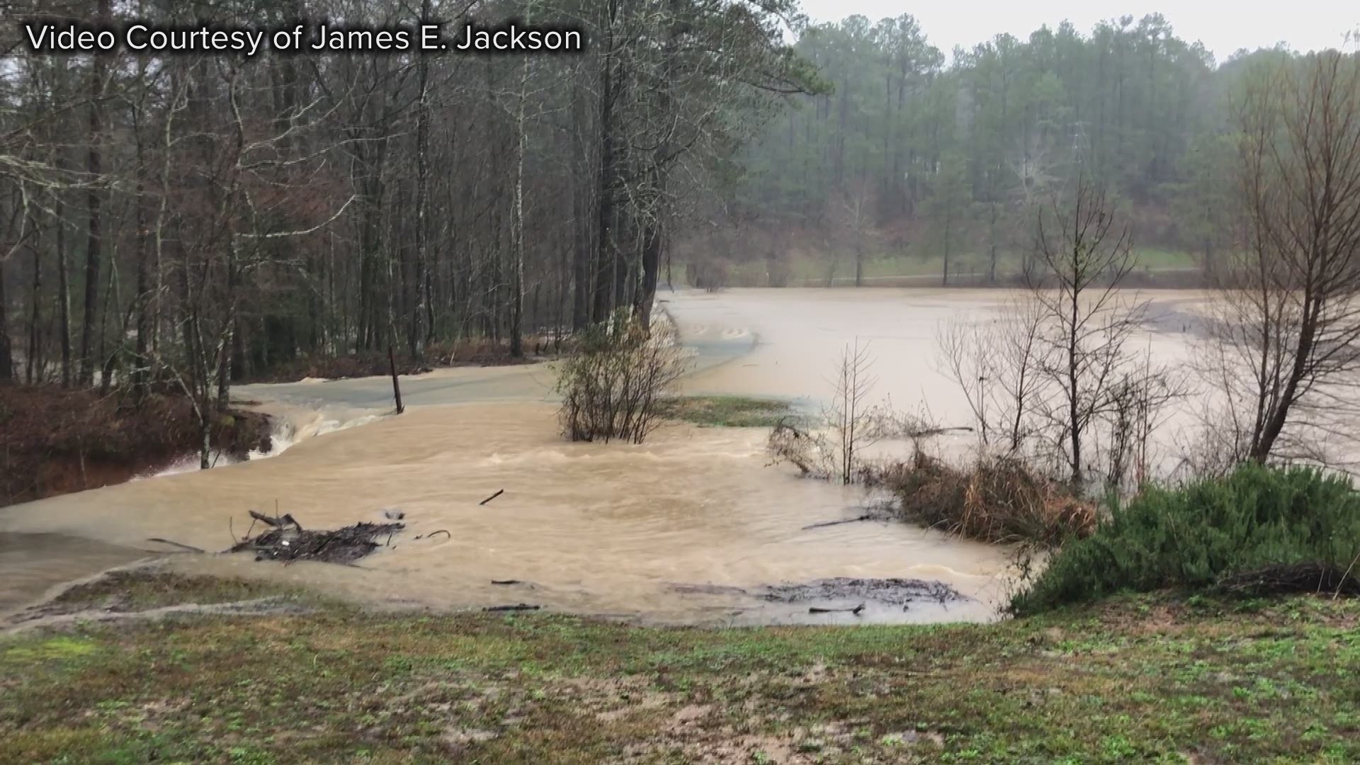 Heavy rains caused flooding in Gray Thursday afternoon.