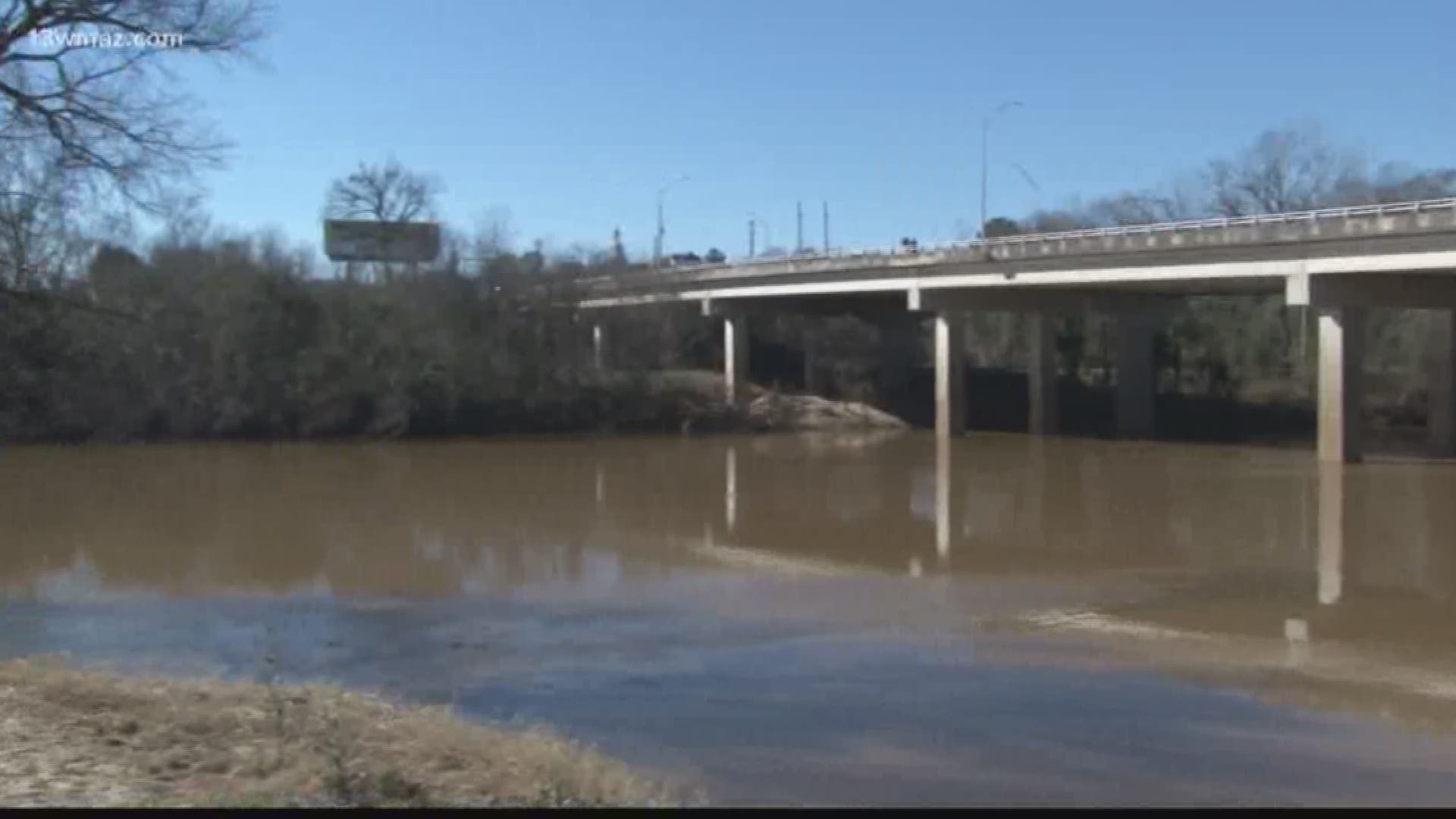 River flooding leaves mess behind