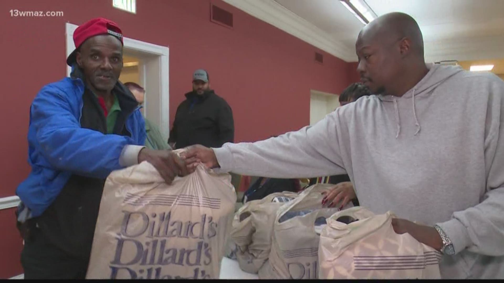 The Mentors Project, along with other organizations, held a Christmas party for those in need at First Presbyterian Church in downtown Macon Tuesday.