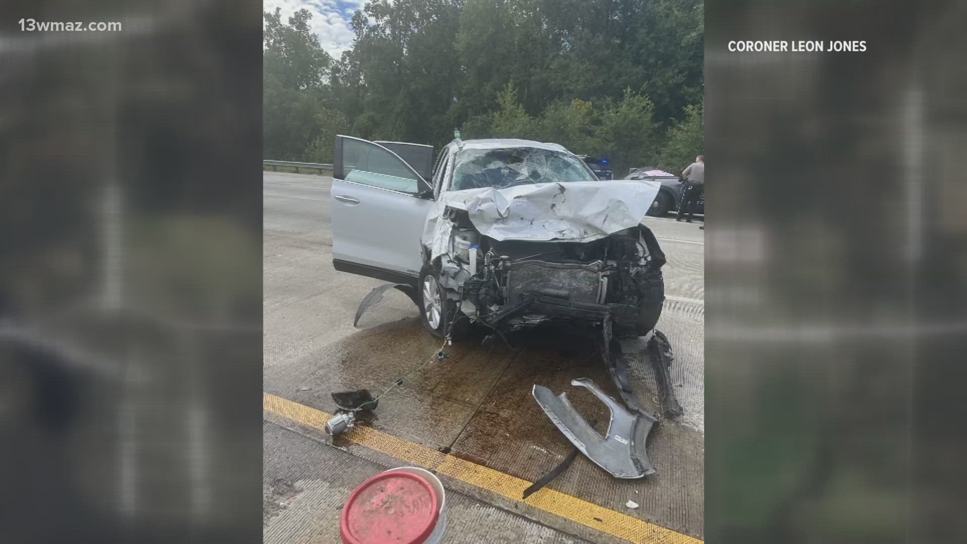 The Bibb County Sheriff's Office said the accident happened around 2 p.m.