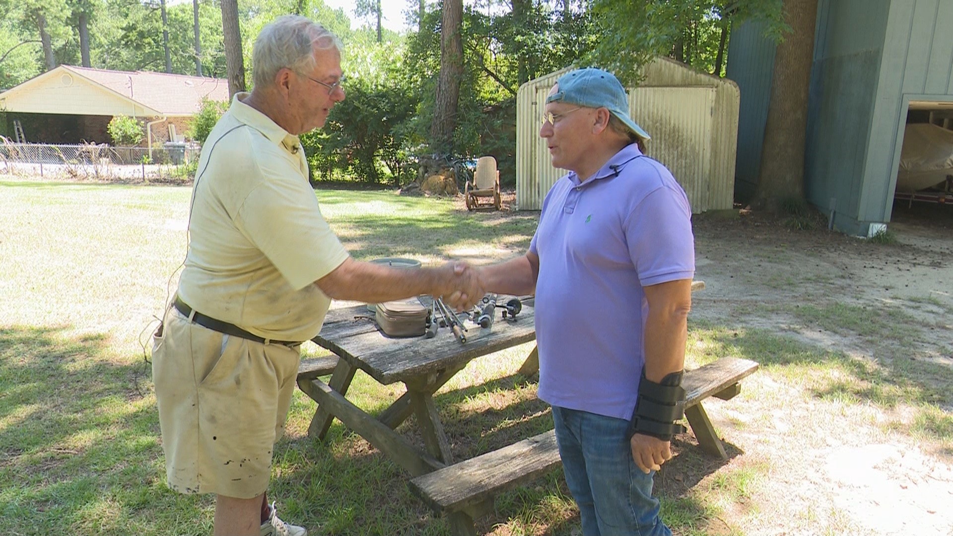 When a viewer heard Frank Walker had over 30 years of fishing equipment stolen, he wanted to help.